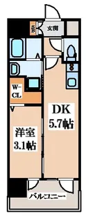 大阪府八尾市光町1【マンション】の間取り