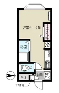 ハイツライラック【1階】の間取り