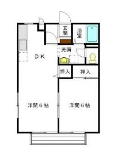 サンビレッジ南一色G【2階】の間取り