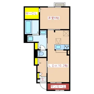 エクセレント ルーシー I【1階】の間取り