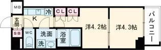 ラフィスタ調布多摩川【7階】の間取り
