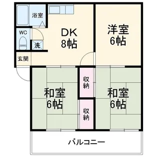 クリスタル浦和【3階】の間取り