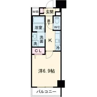 京都府京都市南区四ツ塚町【マンション】の間取り