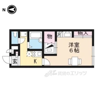 レオパレス長浜【1階】の間取り