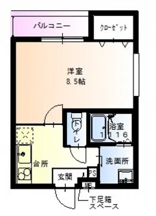 大阪府大阪市東住吉区今川7【アパート】の間取り