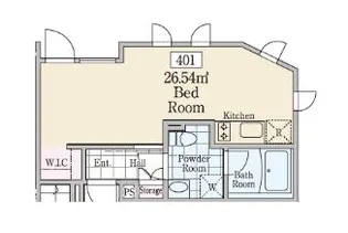 東京都渋谷区代々木5【マンション】の間取り