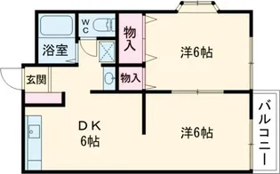 Mハイツ赤坂I【2階】の間取り