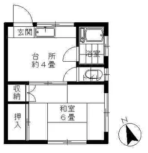 角水荘【2階】の間取り