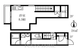 東京都世田谷区千歳台2【アパート】の間取り