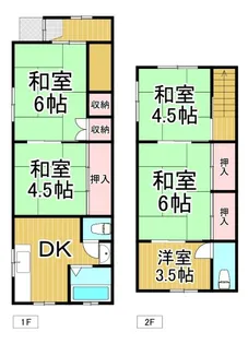 兵庫県西宮市東鳴尾町1【一戸建】の間取り