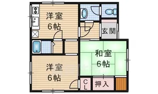 大阪府茨木市東太田3【一戸建】の間取り