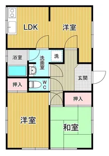 大阪府寝屋川市国松町【一戸建】の間取り