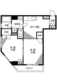 サカキビル【4階】の間取り