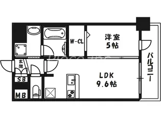 プレサンス梅田東クォーレ【7階】の間取り