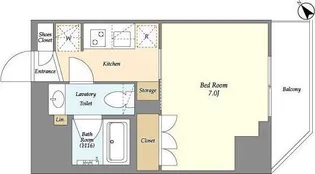 ルジェンテ・バリュ上野根岸【2階】の間取り