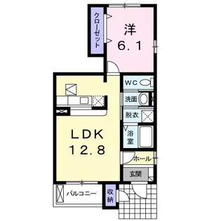 茨城県小美玉市羽鳥【アパート】の間取り