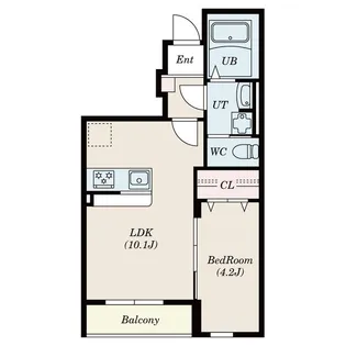 プランドール長町【1階】の間取り
