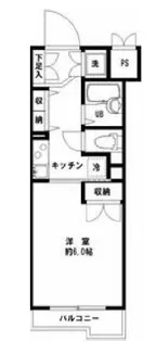 ルーブル上池台壱番館【4階】の間取り