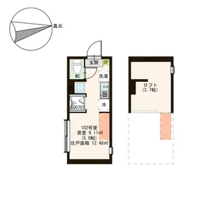 ミカシータ亀戸【1階】の間取り