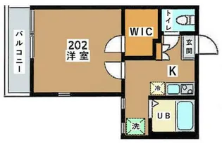 ドエル芦花【2階】の間取り