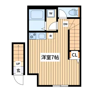東京都東大和市向原5【アパート】の間取り