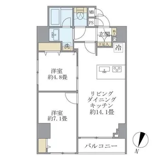 東京都板橋区蓮沼町【マンション】の間取り