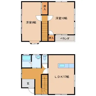 大分県宇佐市大字城井【一戸建】の間取り