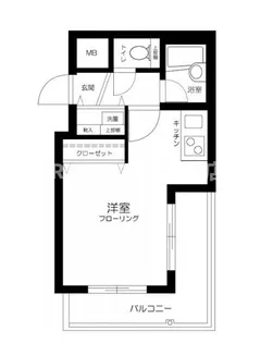 東京都新宿区市谷台町【マンション】の間取り