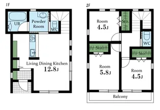 千葉県東金市田間【一戸建】の間取り