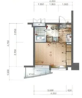 クレタ県庁前【12階】の間取り