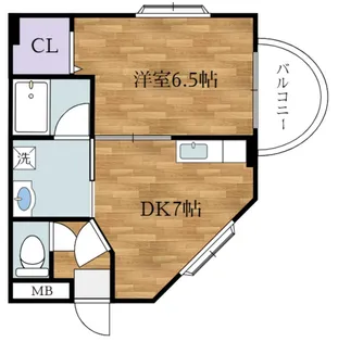 ベルシャンテ西明石I【4階】の間取り