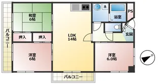 レジェンド御船ガーデン【3階】の間取り