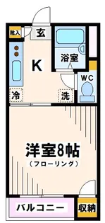 東京都府中市府中町2【マンション】の間取り