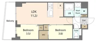 東京都足立区谷中1【マンション】の間取り