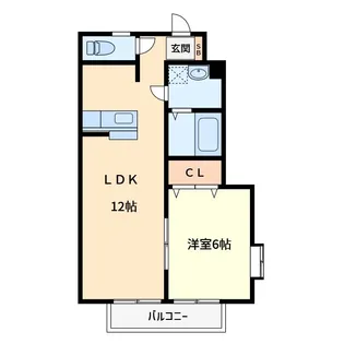 ルミエール B【1階】の間取り