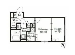 GRAN PASEO西新宿【4階】の間取り