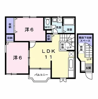 千葉県松戸市根木内【アパート】の間取り