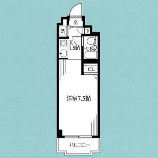 ジョイフル中山弐番館【1階】の間取り