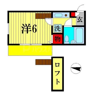 ジュネパレス新松戸第45【1階】の間取り