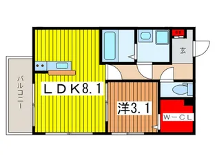 CRELISS浦和【2階】の間取り