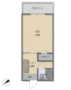 ロイヤル壱番館【2階】の間取り