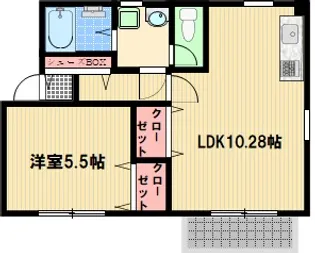 インポートハウス戸吹【2階】の間取り