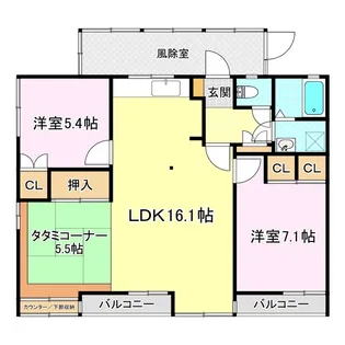 カーサペガサス【2階】の間取り