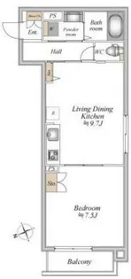 ザ・フォレスト立川【2階】の間取り