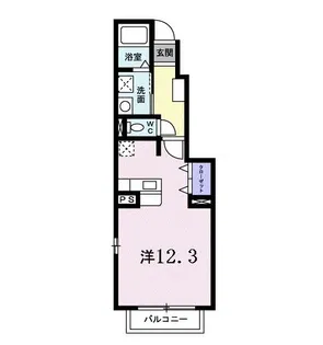 アドラブール B【1階】の間取り