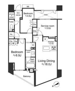 THE CONOE代官山【9階】の間取り