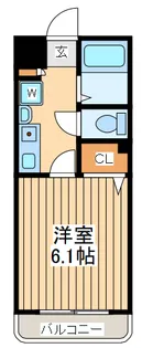 コスモハイツ【2階】の間取り