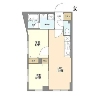 ウェルスクエア学芸大学II【1階】の間取り