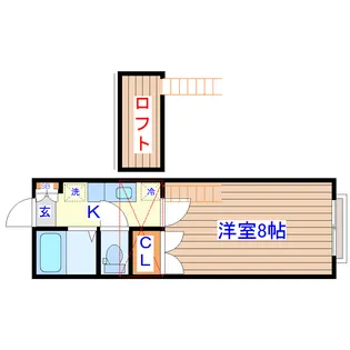 ホワイトキャッスル南小泉12番館【2階】の間取り