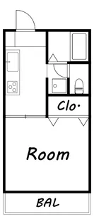 徳島県徳島市沖浜町中道【アパート】の間取り